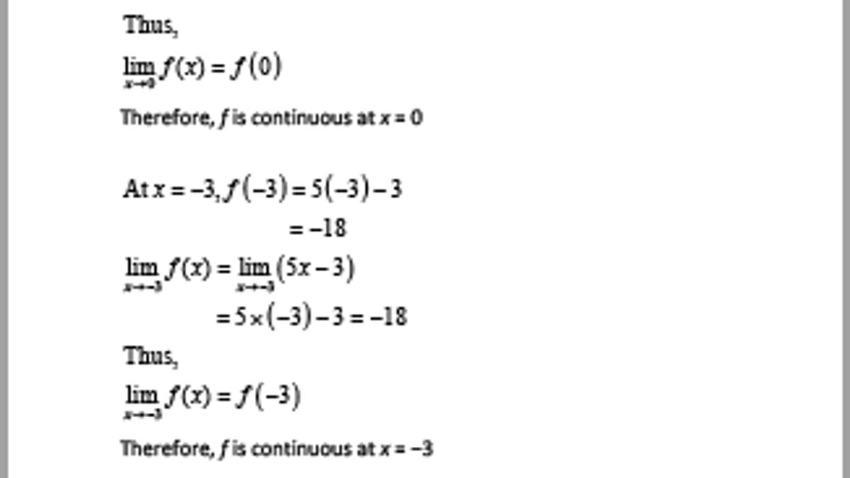 Continuity and Differentiability (part-1)